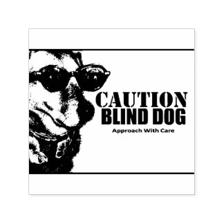 Blind Dog Self Inking Rubber Stamp Självfärgande Stämpel