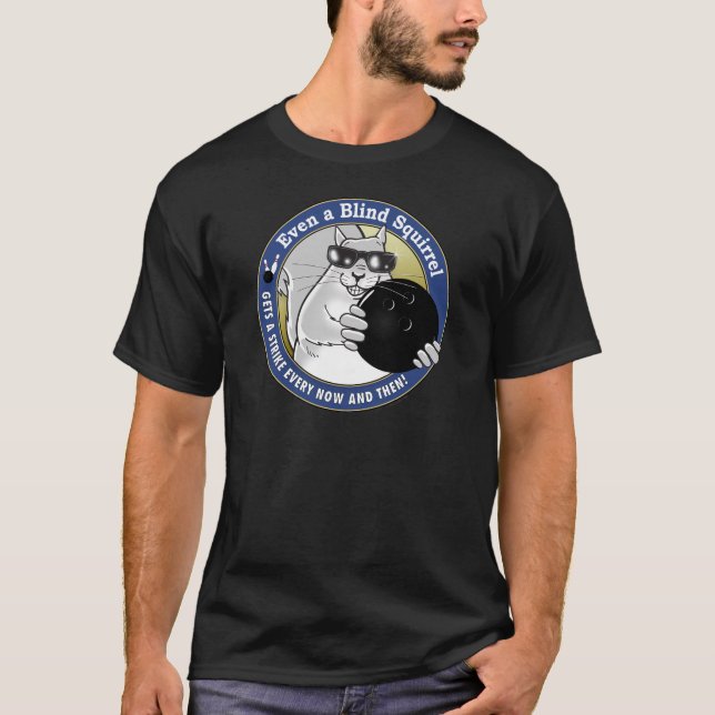 Blind ekorrebowling t-shirt (Framsida)