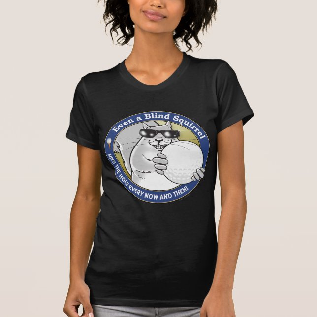 Blind ekorreGolf T Shirt (Framsida)