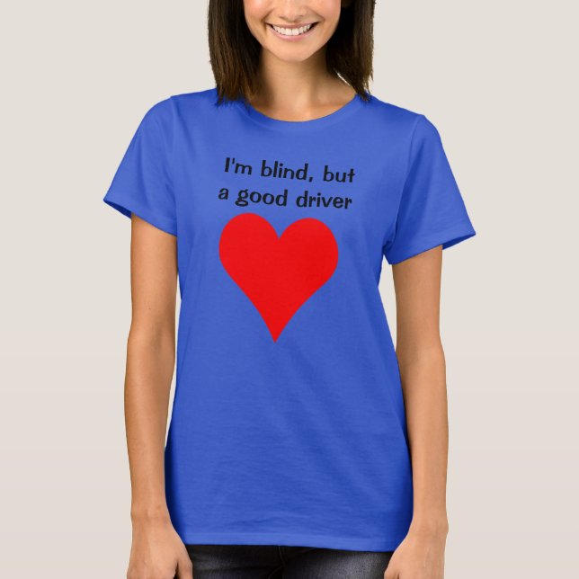 Blind flickor har funktionshinder t shirt (Framsida)