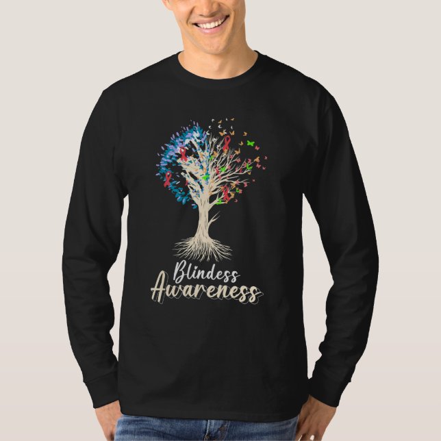 Blind för kännedom om broschyr t shirt (Framsida)