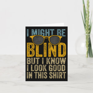 Blind för ökad medvetenhet om blindens synlighet P Kort