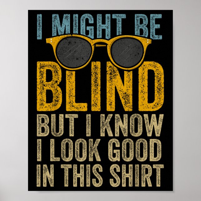 Blind för ökad medvetenhet om blindens synlighet P Poster (Framsidan)