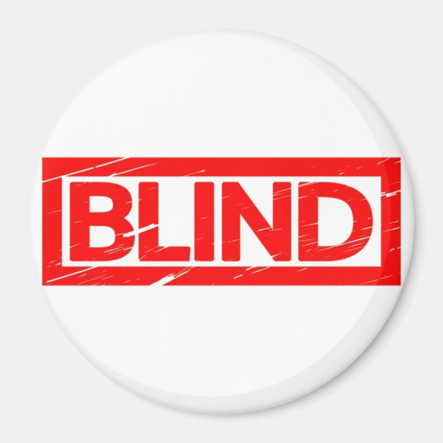 Blind Frimärke Magnet (Framsidan)