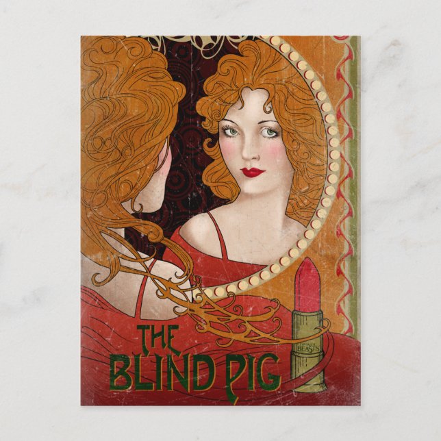 BLIND GRIS™ Vintage Artwork Vykort (Framsida)