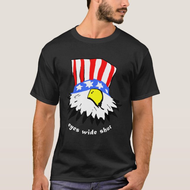 Blind Hawk  Eyes Wide Shut  USA T Shirt (Framsida)