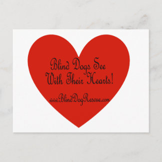 Blind Hund Rädding Alliance Vykort