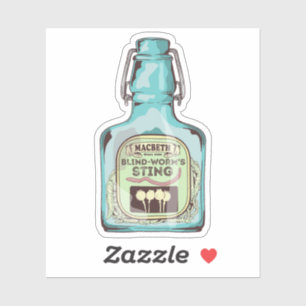 Blind mask sting Shakespeare Macbeth Klistermärken