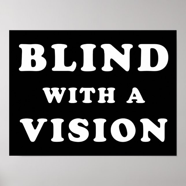 Blind med en vision - Blindningsmedvetenhet - Offe Poster (Framsidan)