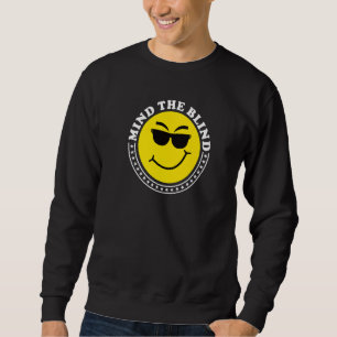 Blind People Humor Braille Reader Blind Guy Humoro Lång Ärmad Tröja