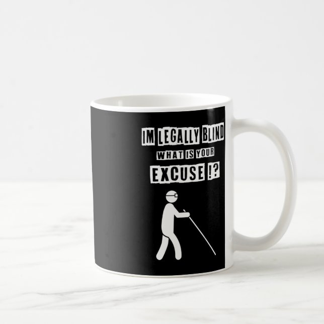 Blind People Person Gift 3 december 2022 Internati Kaffemugg (Höger)