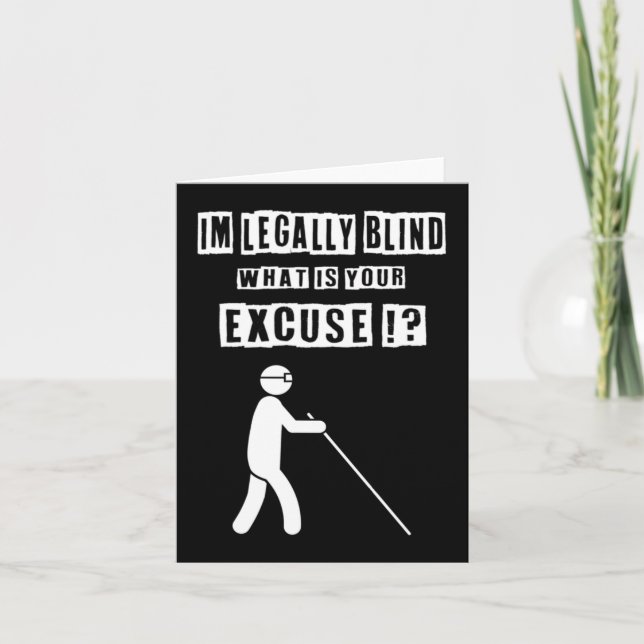 Blind People Person Gift 3 december 2022 Internati Kort (Framsida)