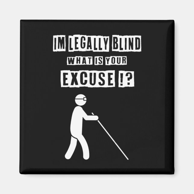 Blind People Person Gift 3 december 2022 Internati Magnet (Framsidan)