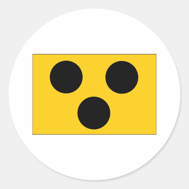 Blind Runt Klistermärke (Framsida)