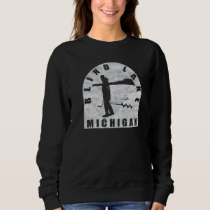 Blind Sjö Ice Fishing Michigan T Shirt