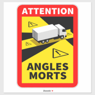 Blind Spot Angles Morts Lastbil Sticker Klistermärken