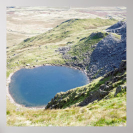 Blind Tarn Dow Crag Sjö District Postcard Cushion Poster