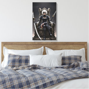 Blind Throne - Mörk Fantasy Gothic Warrior Canvas