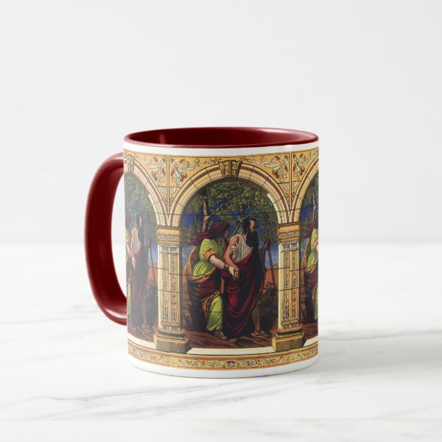Blind Tobit och hustru Anna, Vintage Religion Mugg (Framsida vänster)
