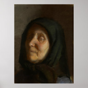 Blind Woman av Anna Ancher 1885 Poster