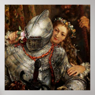 Blinda Man Buff av Adolph Menzel Poster