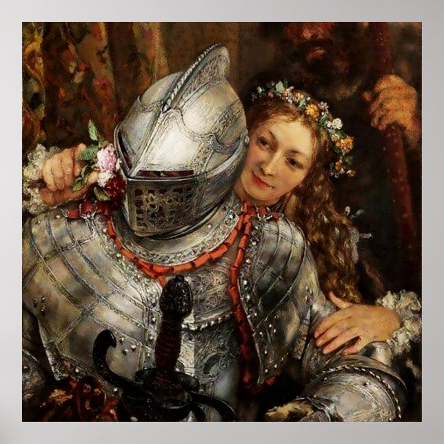 Blinda Man Buff av Adolph Menzel Poster (Framsidan)