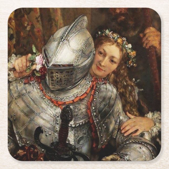 Blinda Man Buff av Adolph Menzel Underlägg Papper Kvadrat (Framsidan)