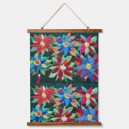 Blinden går genom blommorna