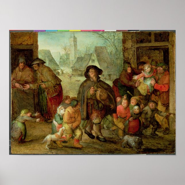 Blinden Hurdy Gurdy Player Poster (Framsidan)