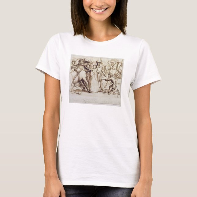 Blinden Man, 1853 (penna, bläck, tvätta och grafit T-shirt (Framsida)