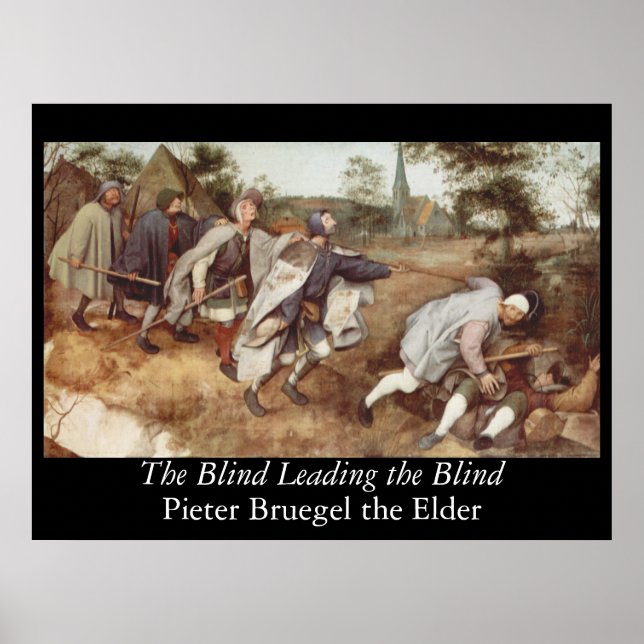 Blinden som leder Blinden - 1568 Poster (Framsidan)