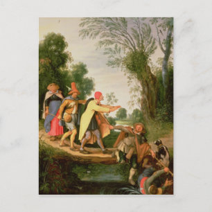 Blinden som leder Blinden Vykort