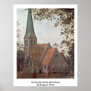 Blindens parabell per Bruegel A. Piet Poster