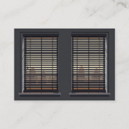 Blinder för QR-fönster för anpassningsbar Visitkort