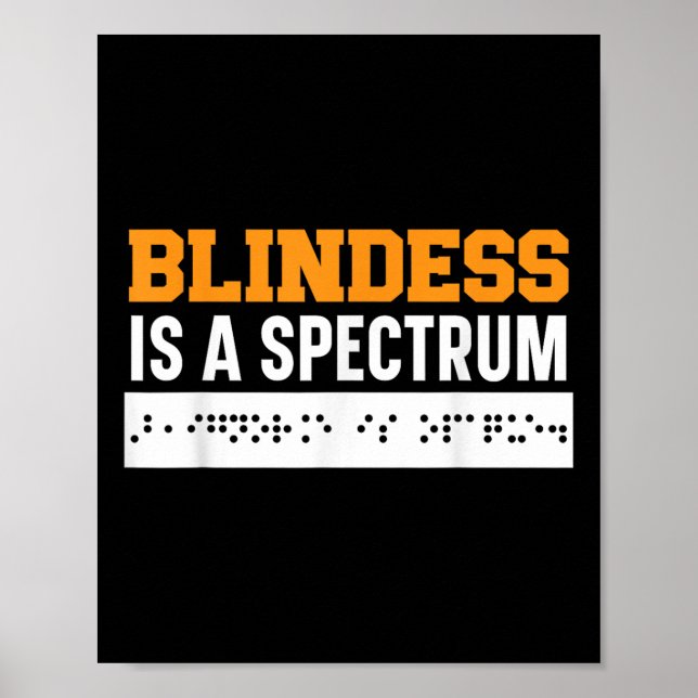 Blindhet är en medvetenhet om Blinden i spektrum b Poster (Framsidan)