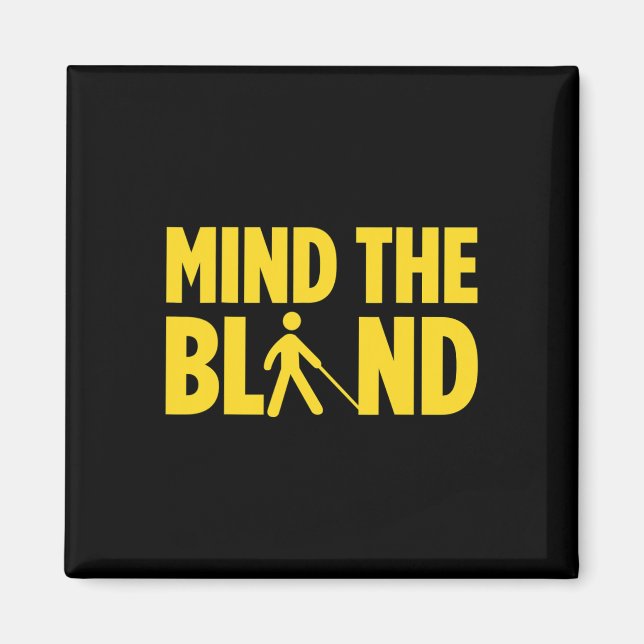 Blindhet hos Blind People Blind Person Braille Re Magnet (Framsidan)