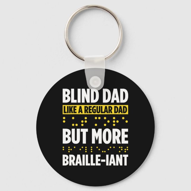 Blindhet hos Blind People Blind Person Braille Re Nyckelring (Framsida)