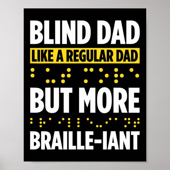 Blindhet hos Blind People Blind Person Braille Re Poster (Framsidan)
