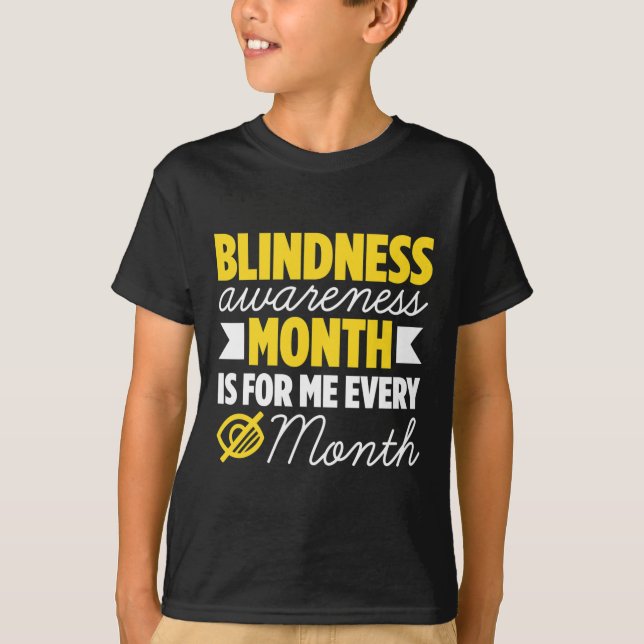 Blindhet hos Blind People Blind Person Braille Re T Shirt (Framsida)