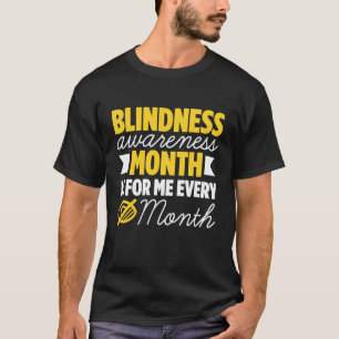 Blindhet hos Blind People Blind Person Braille Re T Shirt