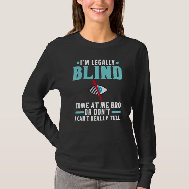 Blindhet Rörlighetspinne Blind Gångsticka Braille  T Shirt (Framsida)