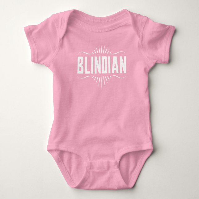 Blindian Flicka Body Kostym T Shirt (Framsida)