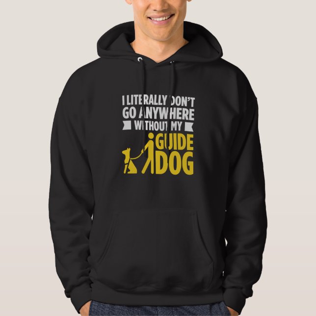 Blindness For Blind People Blind Person Braille Re Hoodie (Framsida)