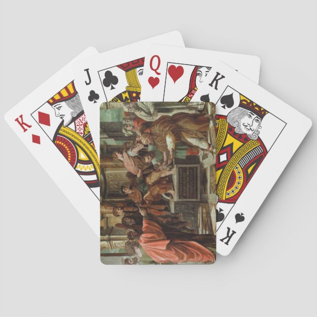 Blindningen av Elymas (tecknaden för Sistine Ch Spelkort (Baksidan)