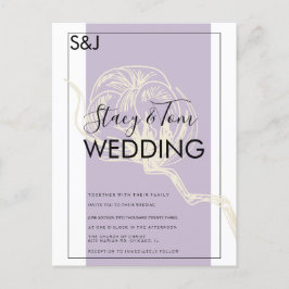 Blindningsinbjudan för botaniskt bomullsverk vykort