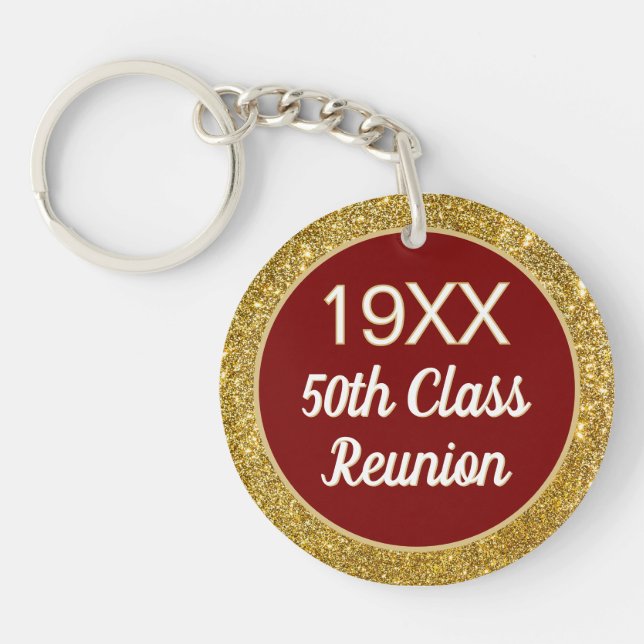 Bling!! 50-års klassåterträffes nyckelring (Framsidan)