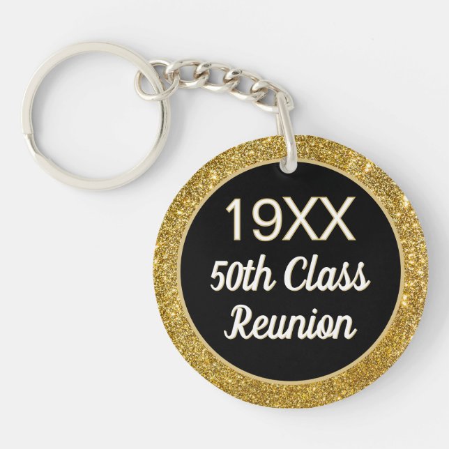 Bling!! 50-års klassåterträffes nyckelring (Framsidan)