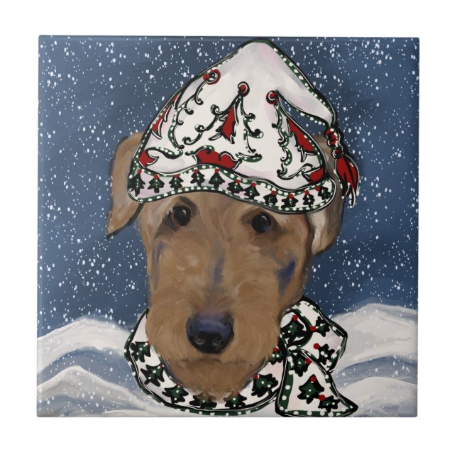 BLING AIREDALE   KAKELPLATTA (Framsidan)