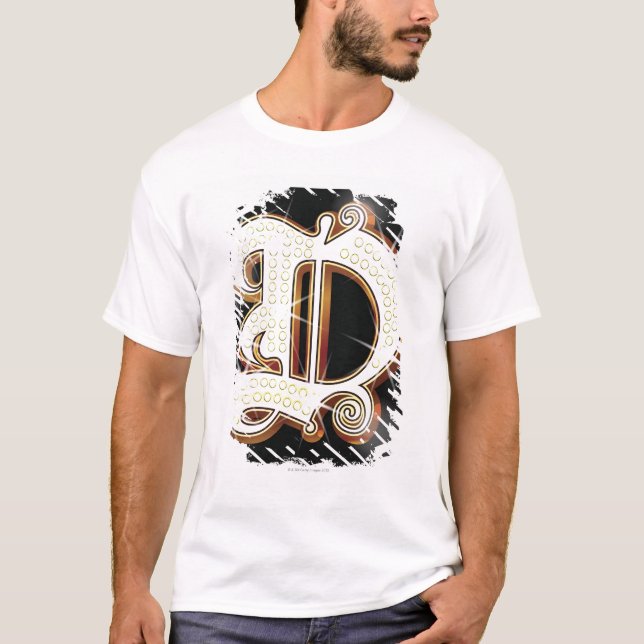 Bling alfabet D Tee (Framsida)