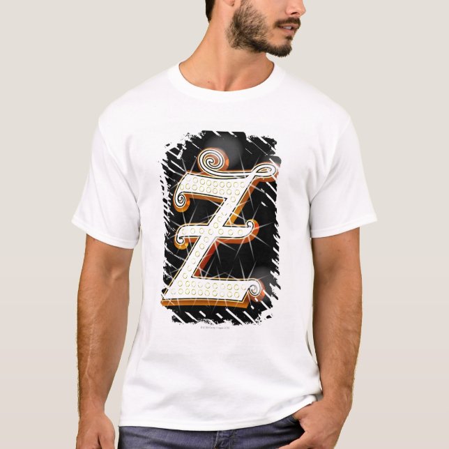 Bling alfabet Z T-shirt (Framsida)